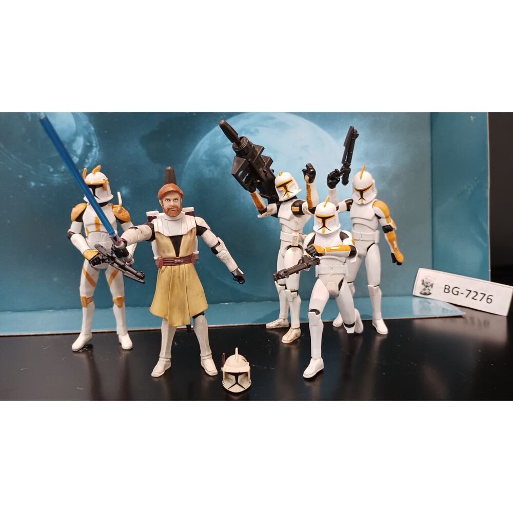 Star Wars Clone Wars Obi‑Wan Kenobi, Commander Cody & 212th Clone Trooper Squad